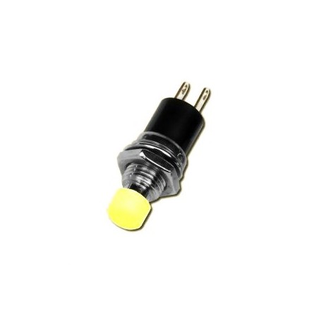 Einbauschalter Miniatur. Befestigungslöcher: 7mm. 24V et 300mA! A / (M) Schalter Gelb