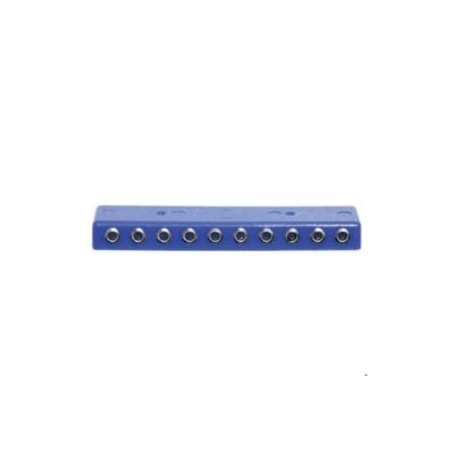 Barrette de répartition pour 2 rangées  de 10 fiches banane femelle  2,6mm