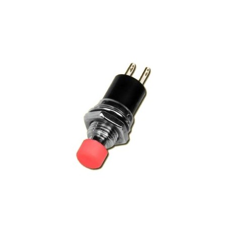 Einbauschalter Miniatur. Befestigungslöcher: 7mm. 24V et 300mA! M/(A) Rot