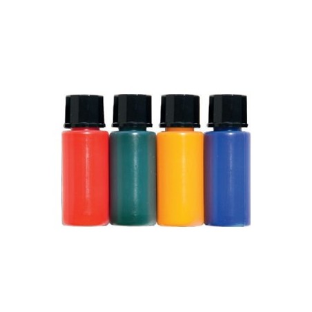 Jeu de 4 flacons de colorants pour ampoules