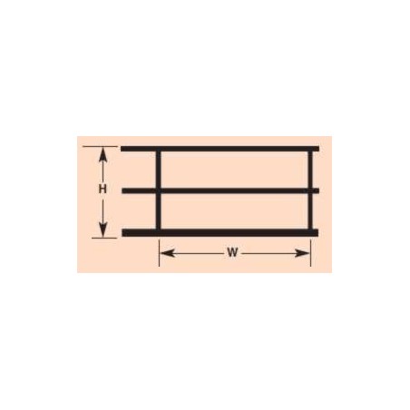 Plastruct Geländerprofil Styrene