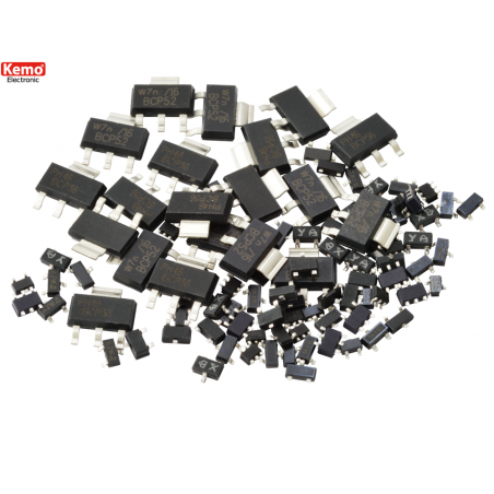 Set de 100 TRANSISTORS CMS assortis.