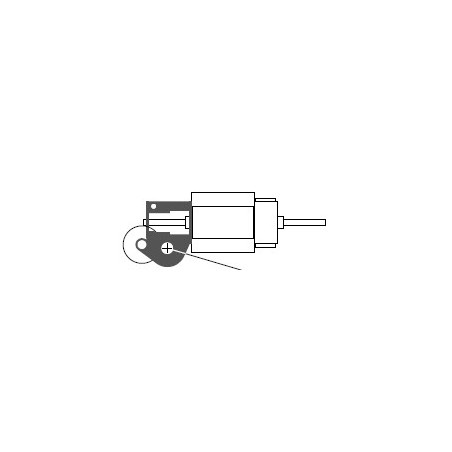 Getriebe 2-stufig. Übersetzung 80:1, Achse Motor 1,mm, Achse Ausgang 2,0 mm