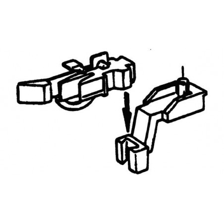 Kurzkupplungsköpfe mit Vorentkupplung. 2 Kupplungen.