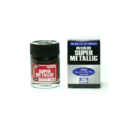 Peinture Gunze Mr.COLOR SUPER METALLIC SM03 Super Iron