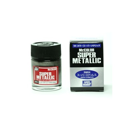 Peinture Gunze Mr.COLOR SUPER METALLIC SM04 Super Stainless