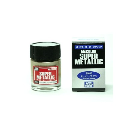 Peinture Gunze Mr.COLOR SUPER METALLIC SM05 Super Titanium