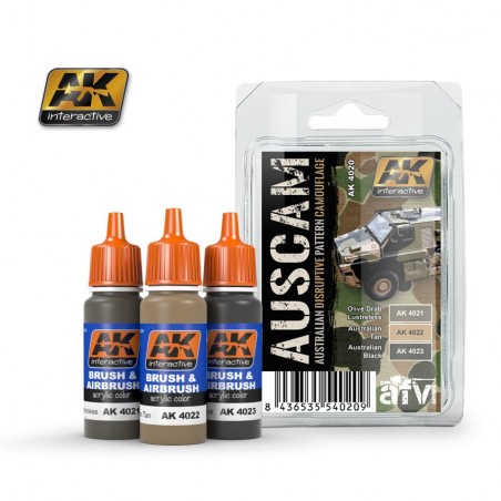 AK4020 AFV AUSCAM (Acrylic Paint Set)