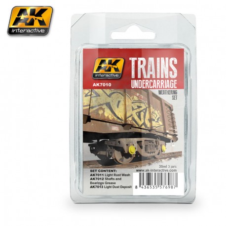 AK7010 TRAINS Undercarriage Weathering Set