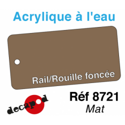 Acryl eau Rouille foncée mat