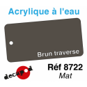 Acryl eau Brun traverse mat