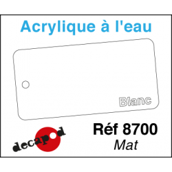 Acryl eau Blanc Mat