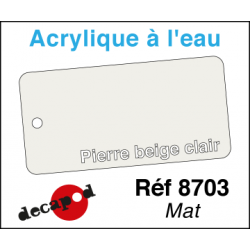 Acryl eau Mat Pierre beige...