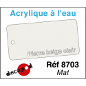 Acryl eau Mat Pierre beige clair