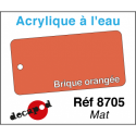 Acryl eau Mat Brique orangée