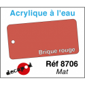 Acryl eau Mat Brique rouge