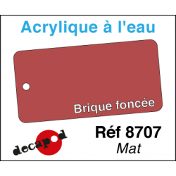 Acryl eau Mat Brique rouge...