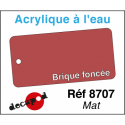 Acryl eau Mat Brique rouge foncé