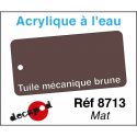 Acryl eau Tuile mécanique brune mat