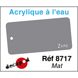 Acryl eau Zinc mat