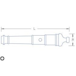 Kanonenrohr pro Stück