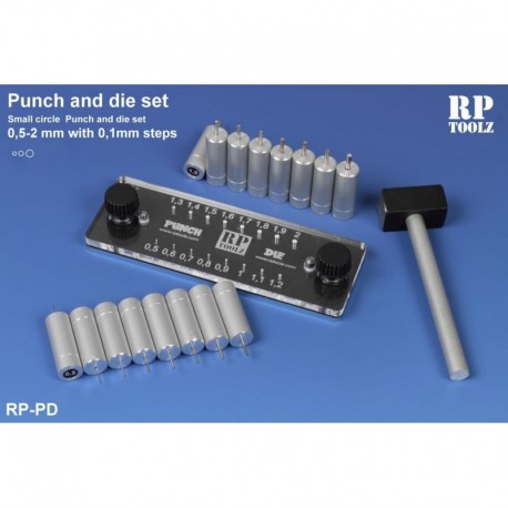 Punch and die set de 2,0 à 4,5 mm pas de 0,1 mm