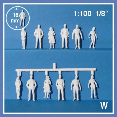 Hermoli 3D personnages debout 20 figurines ( 2x10 identiques )