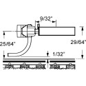 HO / Metal "Whisker" Coupler en acétate (plastique). 2 paires