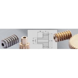 Schneckenwelle Modul 0,5 Stahl