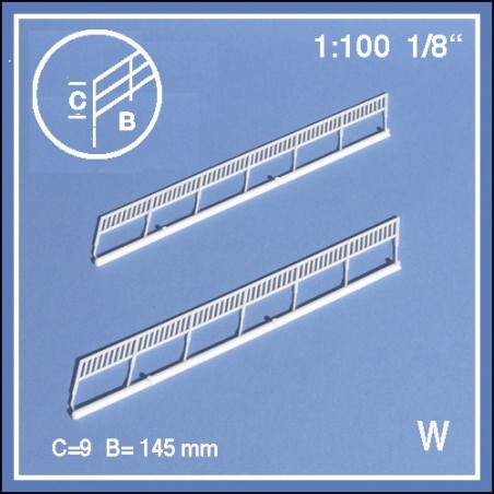 2 rampes  34° échelle 1:100