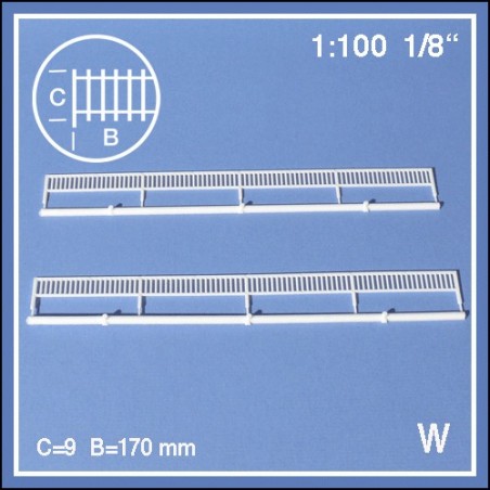 2 rambardes échelle 1:100