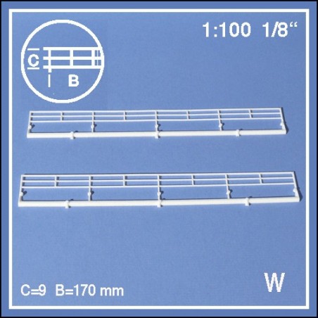 2 rambardes échelle 1:100