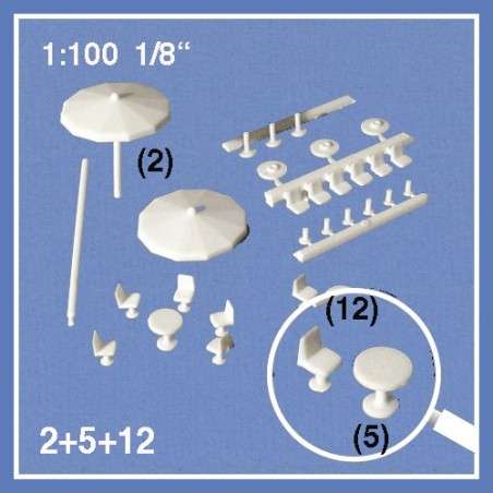 Gartenmäbel - Massstab 1:100