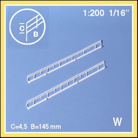 2 rampes 34° échelle 1:200