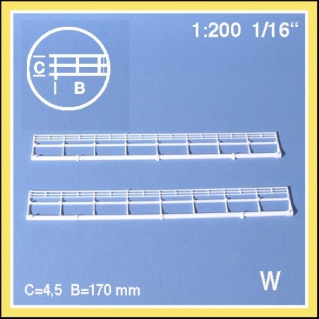2 rambardes échelle 1:200