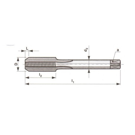 Handgewindebohrer   HSS M2 (Packung mit 3 Stück)