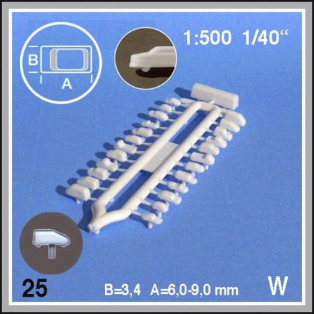 Verschiedene Autos 1:500. 25 Autos weiss