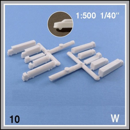 Verschiedene Lastwagen 1:500. 10 Lastwagen weiss