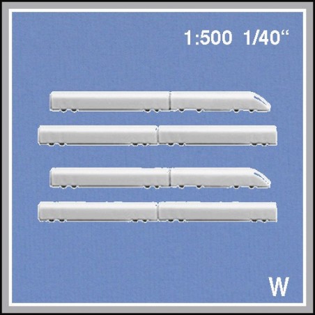 2 Trains échelle 1:500