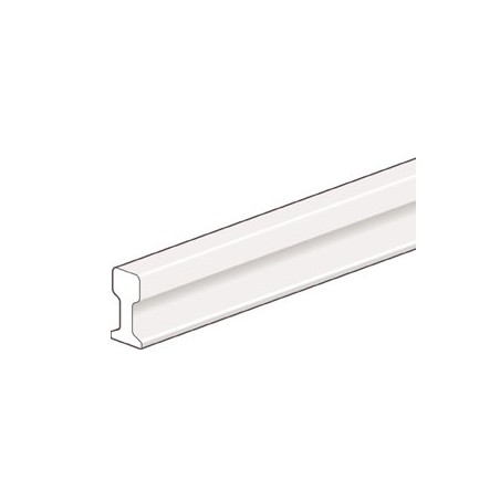 Schienenprofil Code 60 Flat Bottom Rail, Neusilber A:0.76mm B:1.57mm C:1.24mm. Packung mit 6 Profilen