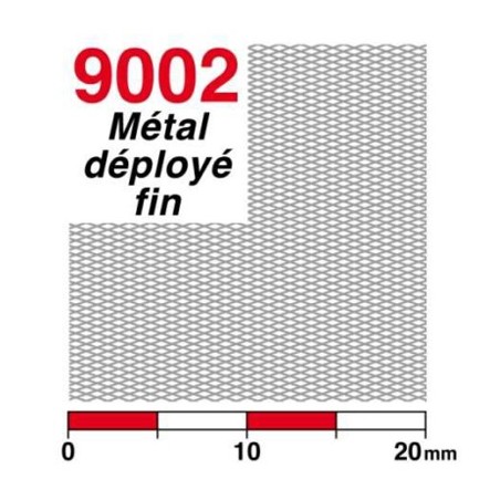 Streckmetall fein Neusilber (rautenförmig)