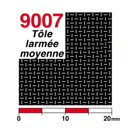 Tôle larmée moyenne