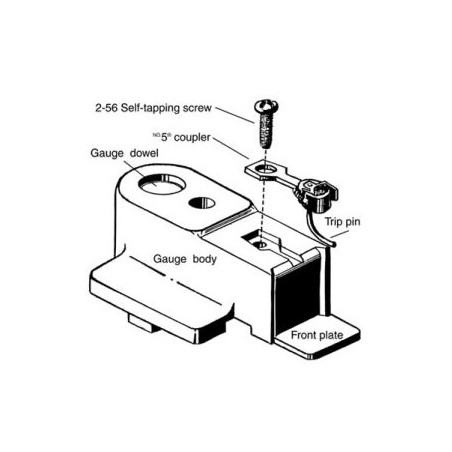 Gauge de réglage de hauteur pour les coupleurs KADEE Ho