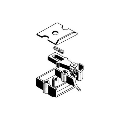 O-scale coupler en acétate (plastique)