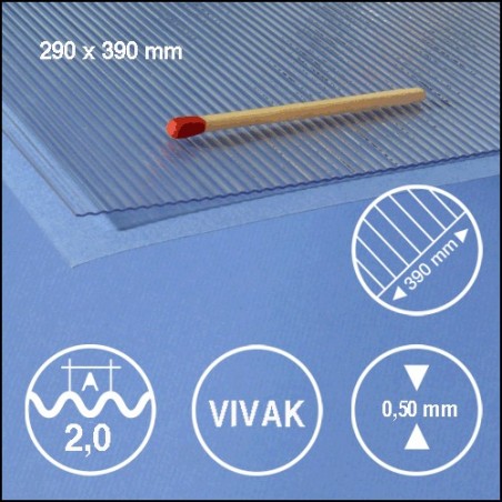 Wellblech transparent Vivak 2,0mm