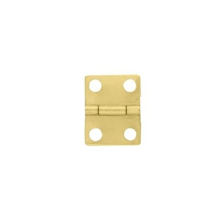 Charnière laiton 12x16mm trous de 2,3mm la paire