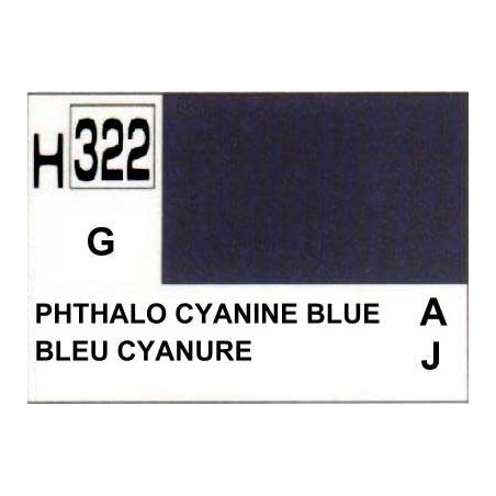 GUNZE H322 BLEU CYANINE BRILLANT