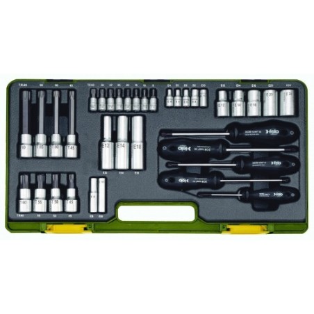 Set spezial für Schrauben Typ TORX 1/4"-1/2" 36 Teile