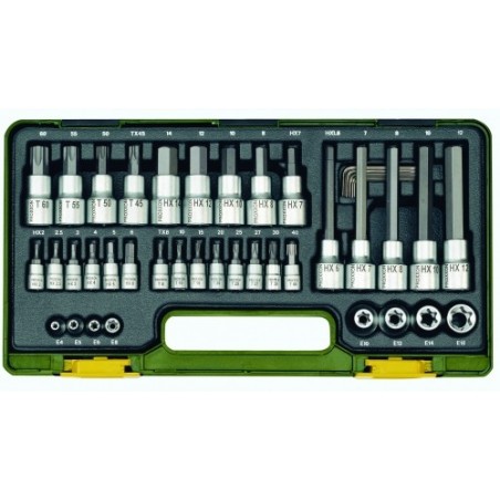 Coffret spécial pour vis TX et vis à 6 pans creux 1/2-1/4" 41 pi