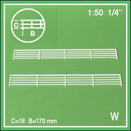 2 rambardes échelle 1:50